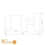 Бра Eurosvet Plat 20125/1 черный a057393 - Фото 2