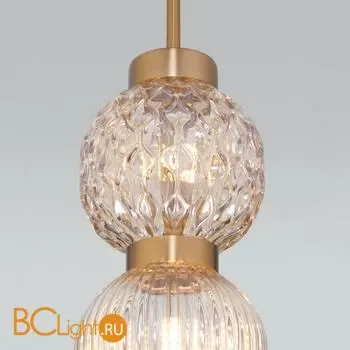 Подвесной светильник Eurosvet Plaza 50186/2 латунь - Фото 0