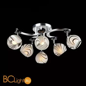 Потолочная люстра Eurosvet Поло 9643/6 алюминий/белый