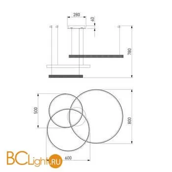 Подвесной светильник Eurosvet Posh 90275/3 хром - Фото 6
