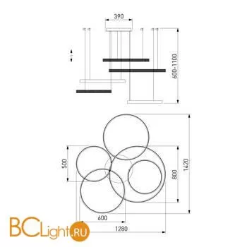 Подвесной светильник Eurosvet Posh 90275/5 хром - Фото 9
