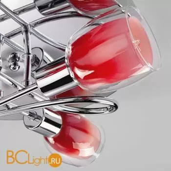 Потолочная люстра Eurosvet Potpourri 30151/4 красный - Фото 1