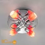 Потолочная люстра Eurosvet Potpourri 30151/4 красный - Фото 0