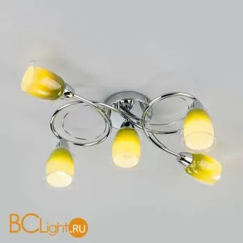 Потолочная люстра Eurosvet Potpourri 30153/5 зеленый