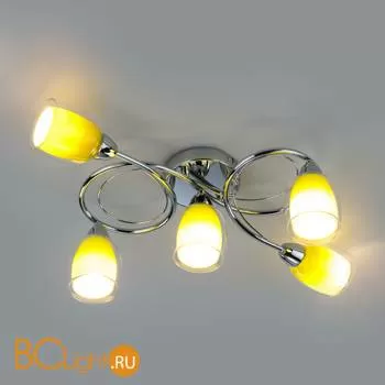 Потолочная люстра Eurosvet Potpourri 30153/5 зеленый - Фото 2