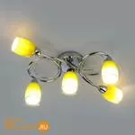 Потолочная люстра Eurosvet Potpourri 30153/5 зеленый - Фото 2