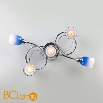 Потолочная люстра Eurosvet Potpourri 30153/5 синий - Фото 1