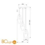 Подвесной светильник Eurosvet Prism 50236/3 a058959 - Фото 2