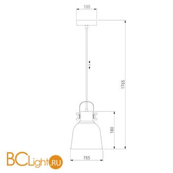 Подвесной светильник Eurosvet Projector 50083/1 серый - Схема