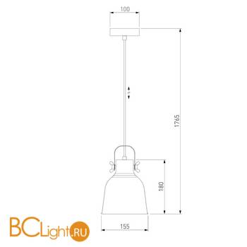 Подвесной светильник Eurosvet Projector 50083/1 черный - Схема