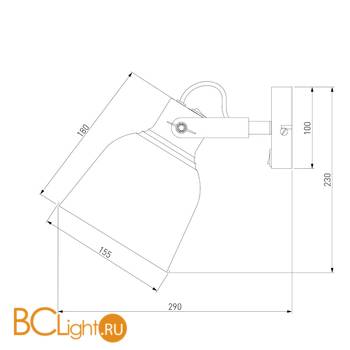 Бра Eurosvet Projector 70079/1 белый - Схема