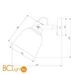 Бра Eurosvet Projector 70079/1 белый - Схема