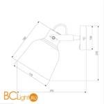 Бра Eurosvet Projector 70079/1 серый - Схема