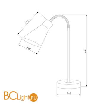 Настольная лампа Eurosvet Pronto 01029/1 серый - Схема