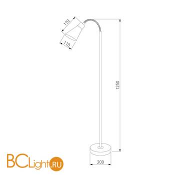 Торшер Eurosvet Pronto 01030/1 белый - Схема