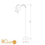 Торшер Eurosvet Pronto 01030/1 черный - Схема