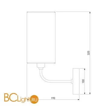 Бра Eurosvet Purezza 60128/1 золото a056926 - Фото 2