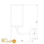 Бра Eurosvet Purezza 60128/1 хром a056930 - Фото 2