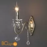 Бра Eurosvet Ravenna 10104/1 античная бронза/прозрачный хрусталь Strotskis 