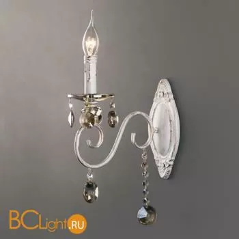 Бра Eurosvet Ravenna 10104/1белый с золотом/тонированный хрусталь Strotskis 