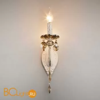 Бра Eurosvet Ravenna 10104/1белый с золотом/тонированный хрусталь Strotskis - Фото 1