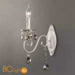 Бра Eurosvet Ravenna 10104/1белый с золотом/тонированный хрусталь Strotskis 