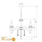 Люстра Eurosvet Ravenna 10104/8 белый с золотом a045542 - Фото 1