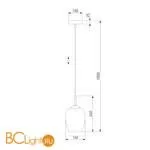 Подвесной светильник Eurosvet Record 50086/1 медь a047080 - Фото 2