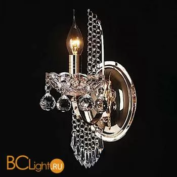 Бра Eurosvet Reinis 3320/1 золото/прозрачный хрусталь Strotskis