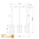 Подвесной светильник Eurosvet Reprise 50145/3 белый a056836 - Фото 3