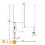 Подвесной светильник Eurosvet Riche 70143/3 белый a060840 - Фото 2