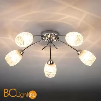 Потолочная люстра Eurosvet Rigina 30127/5 хром - Фото 1