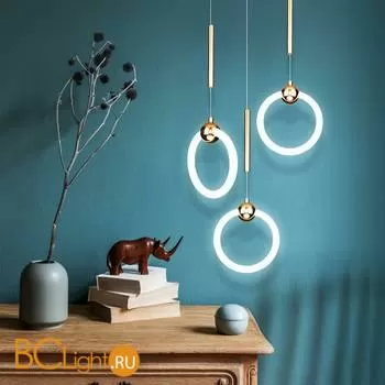 Подвесной светильник Eurosvet Rim 90165/1 золото