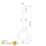 Подвесной светильник Eurosvet Rim 90166/1 черный - Фото 1