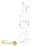 Подвесной светильник Eurosvet Rim 90165/1 черный жемчуг - Фото 2