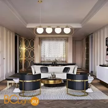 Подвесной светильник Eurosvet Ringo 50089/4 золото