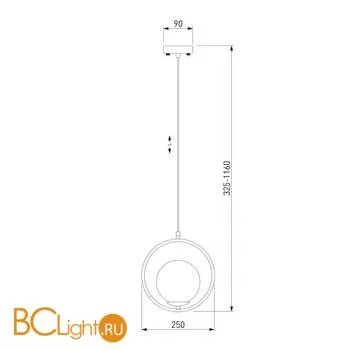 Подвесной светильник Eurosvet Ringo 50089/1 золото - Фото 3