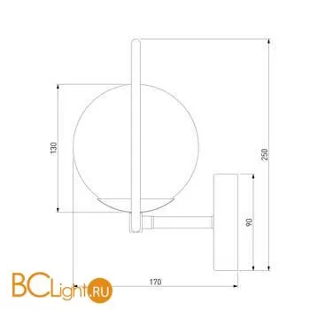 Бра Eurosvet Ringo 50289 хром a060910 - Фото 3