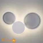 Настенный светильник Eurosvet Rings 40141/1 LED серебро 13W - Фото 1