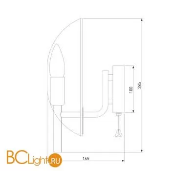 Бра Eurosvet Rocco 60135/1 латунь a058086 - Фото 2