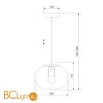 Подвесной светильник Eurosvet Rock 50212/1 янтарный - Фото 3