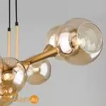 Подвесной светильник Eurosvet Roger 70113/8 янтарный - Фото 0