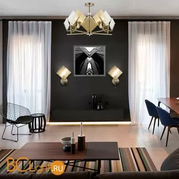 Потолочная люстра Eurosvet Rombo 60110/8 античная бронза - Фото 2