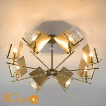 Потолочная люстра Eurosvet Rombo 60110/8 античная бронза - Фото 1