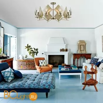 Потолочная люстра Eurosvet Rombo 60110/8 античная бронза - Фото 3