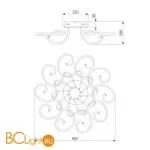 Потолочный светильник Eurosvet Rosca 90236/10 чёрный кофе - Фото 3