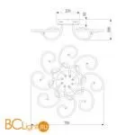 Потолочный светильник Eurosvet Rosca 90236/8 чёрный кофе - Фото 3