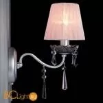 Бра Eurosvet Rosetta 10086/1 серебро/дымчатый хрусталь Strotskis - Фото 0