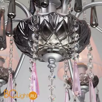 Люстра Eurosvet Rosetta 10086/8 серебро/дымчатый хрусталь Strotskis - Фото 4