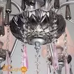 Люстра Eurosvet Rosetta 10086/8 серебро/дымчатый хрусталь Strotskis - Фото 4